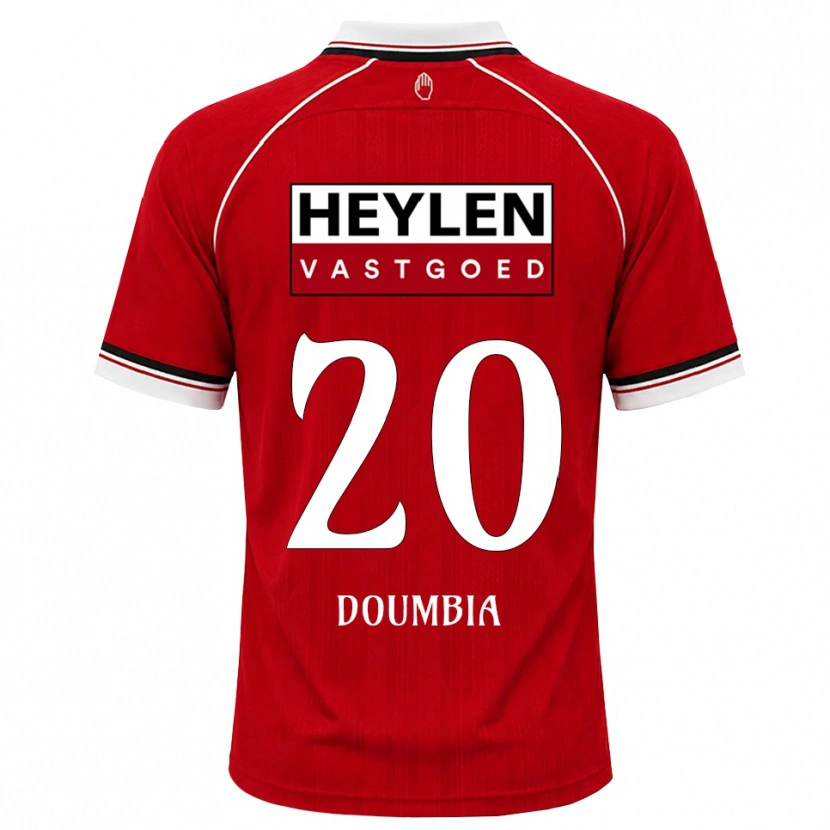 Danxen Kinder Mahamadou Doumbia #20 Rot Weiß Schwarz Heimtrikot Trikot 2026/27 T-Shirt Schweiz
