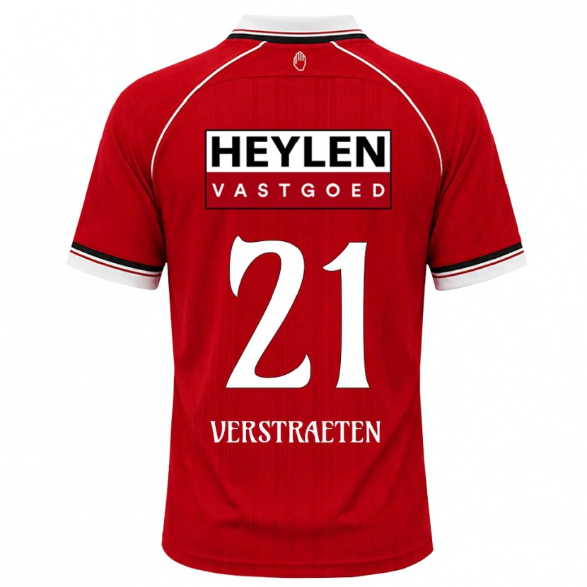 Danxen Kinder Andreas Verstraeten #21 Rot Weiß Schwarz Heimtrikot Trikot 2026/27 T-Shirt Schweiz