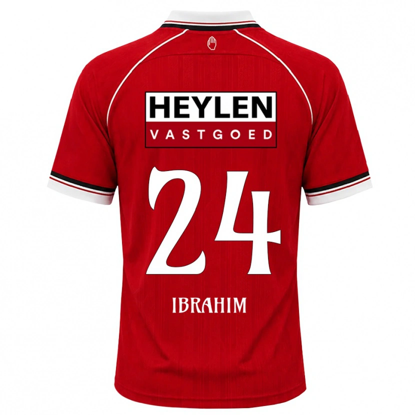 Danxen Kinder Aaron Ibrahim #24 Rot Weiß Schwarz Heimtrikot Trikot 2026/27 T-Shirt Schweiz
