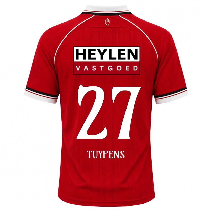 Danxen Kinder Eran Tuypens #27 Rot Weiß Schwarz Heimtrikot Trikot 2026/27 T-Shirt Schweiz