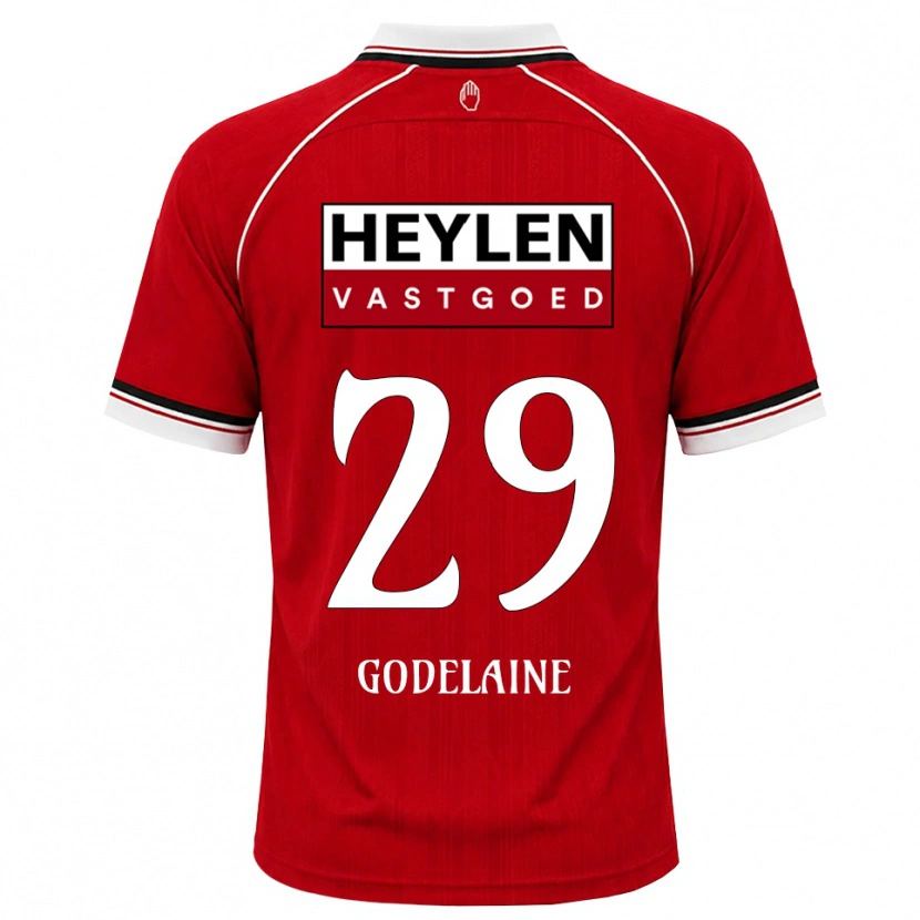 Danxen Kinder Jeff Godelaine #29 Rot Weiß Schwarz Heimtrikot Trikot 2026/27 T-Shirt Schweiz