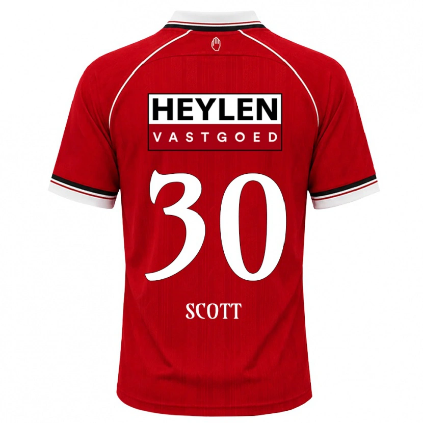 Danxen Kinder Christopher Scott #30 Rot Weiß Schwarz Heimtrikot Trikot 2026/27 T-Shirt Schweiz