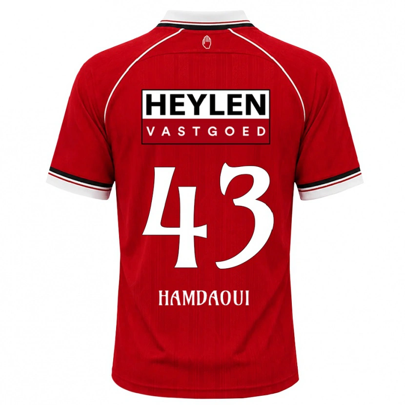 Danxen Kinder Youssef Hamdaoui #43 Rot Weiß Schwarz Heimtrikot Trikot 2026/27 T-Shirt Schweiz