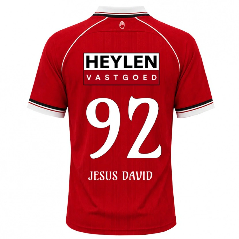 Danxen Kinder Gabriel Jesus David #92 Rot Weiß Schwarz Heimtrikot Trikot 2026/27 T-Shirt Schweiz
