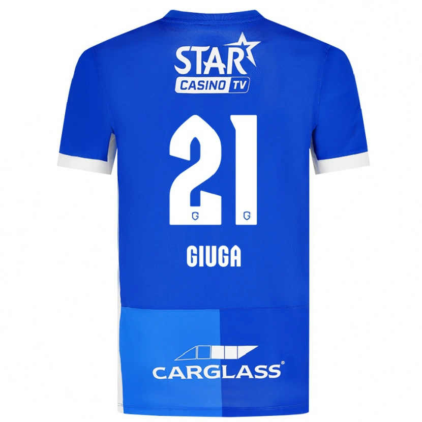 Danxen Kinder Anissa Giuga #21 Mittelblau Königlichblau Weiß Heimtrikot Trikot 2026/27 T-Shirt Schweiz