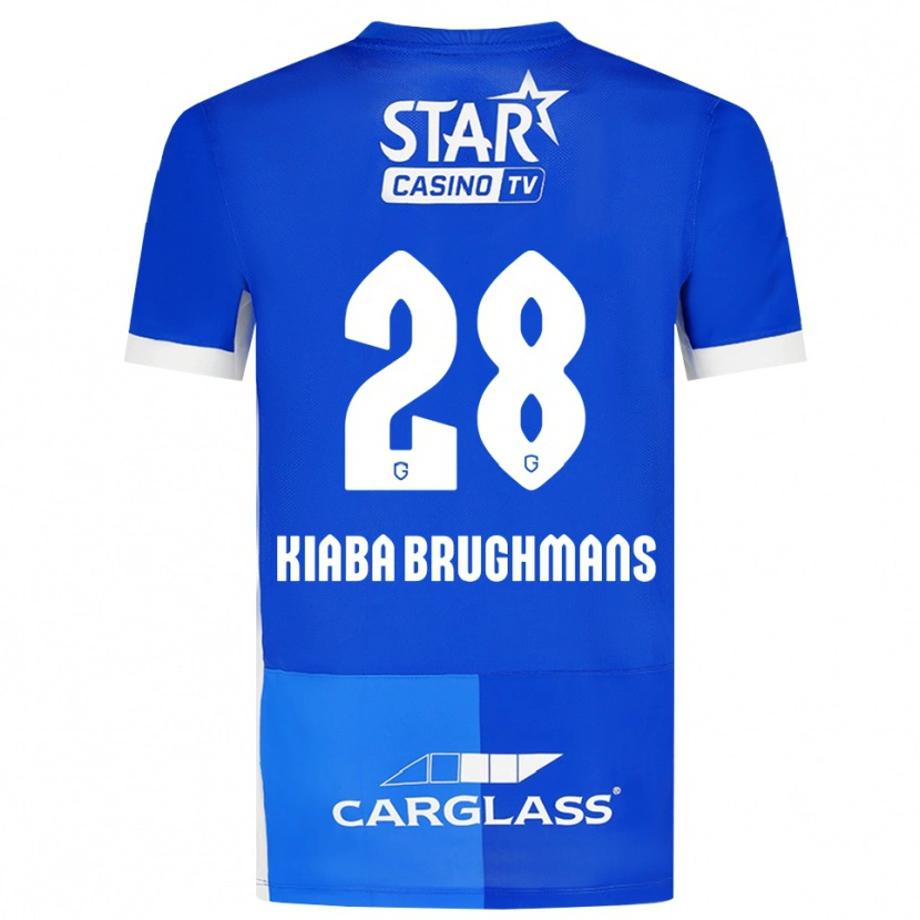 Danxen Kinder Lucca Brughmans #28 Mittelblau Königlichblau Weiß Heimtrikot Trikot 2026/27 T-Shirt Schweiz
