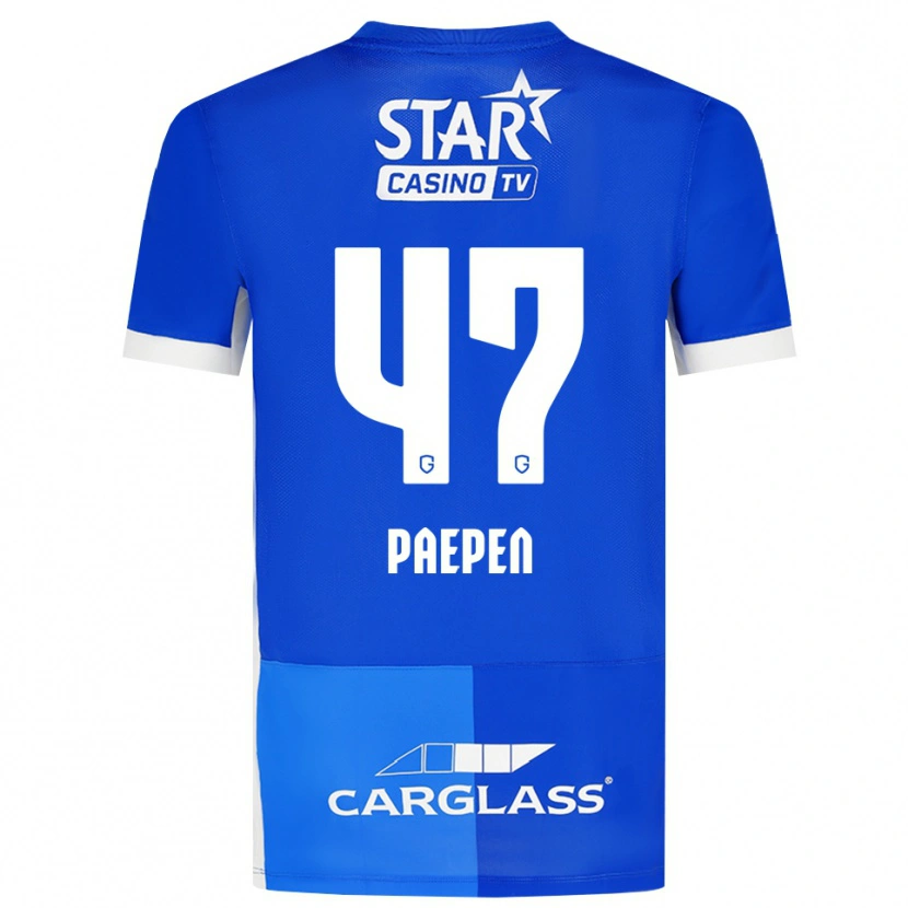 Danxen Kinder Sam Paepen #47 Mittelblau Königlichblau Weiß Heimtrikot Trikot 2026/27 T-Shirt Schweiz