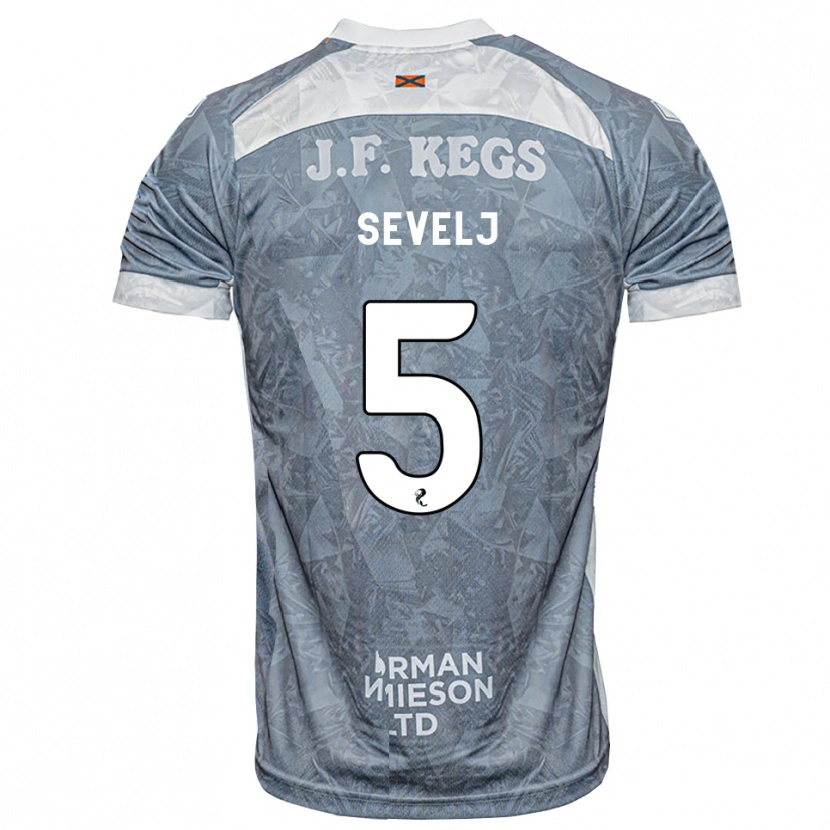 Danxen Kinder Vicko Sevelj #5 Hellgrau Auswärtstrikot Trikot 2026/27 T-Shirt Schweiz