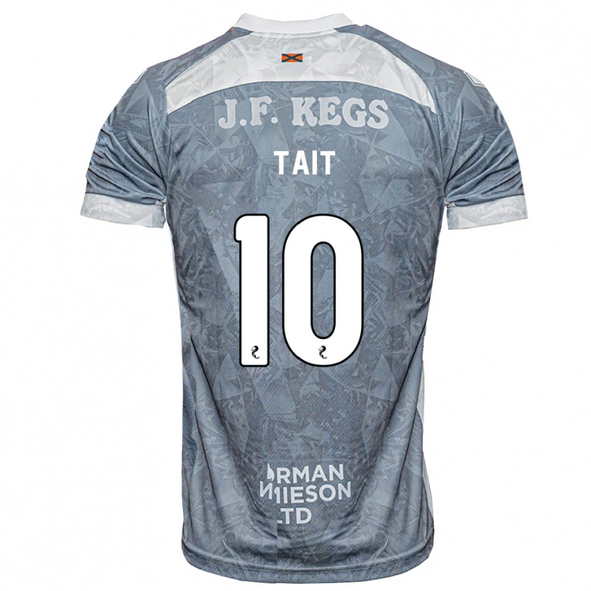 Danxen Kinder Dylan Tait #10 Hellgrau Auswärtstrikot Trikot 2026/27 T-Shirt Schweiz