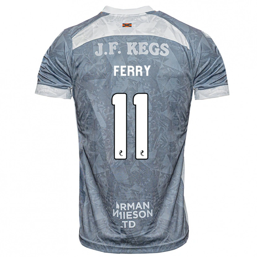Danxen Kinder Will Ferry #11 Hellgrau Auswärtstrikot Trikot 2026/27 T-Shirt Schweiz