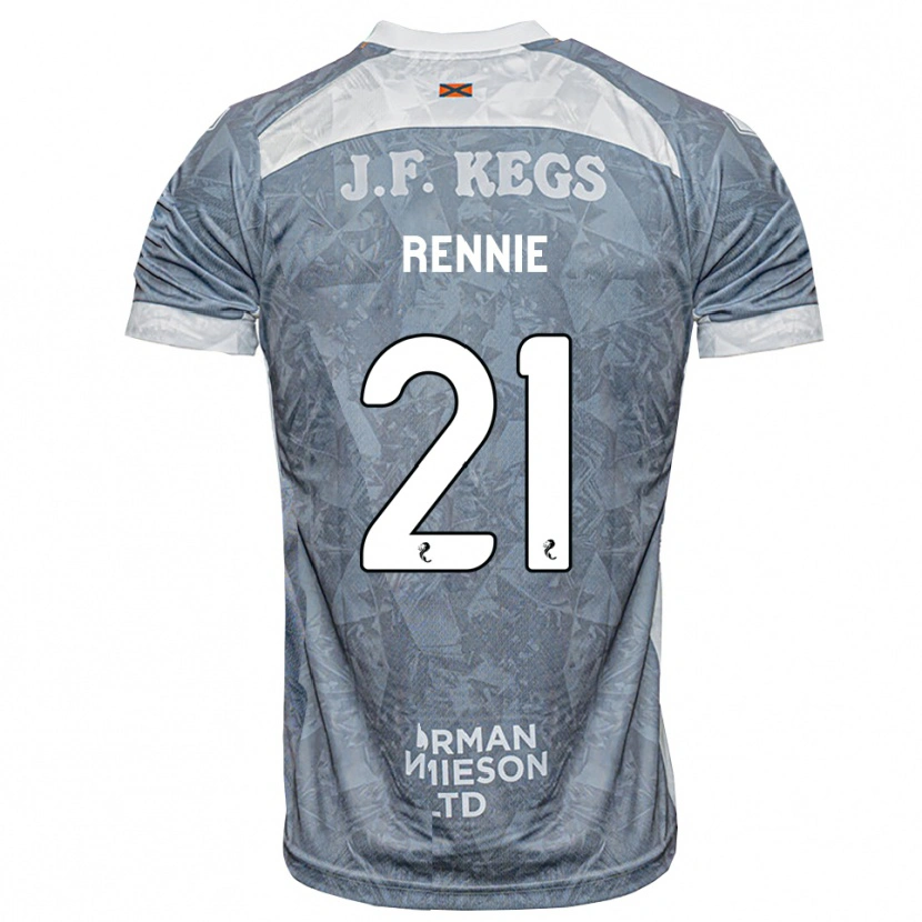 Danxen Kinder Beth Rennie #21 Hellgrau Auswärtstrikot Trikot 2026/27 T-Shirt Schweiz