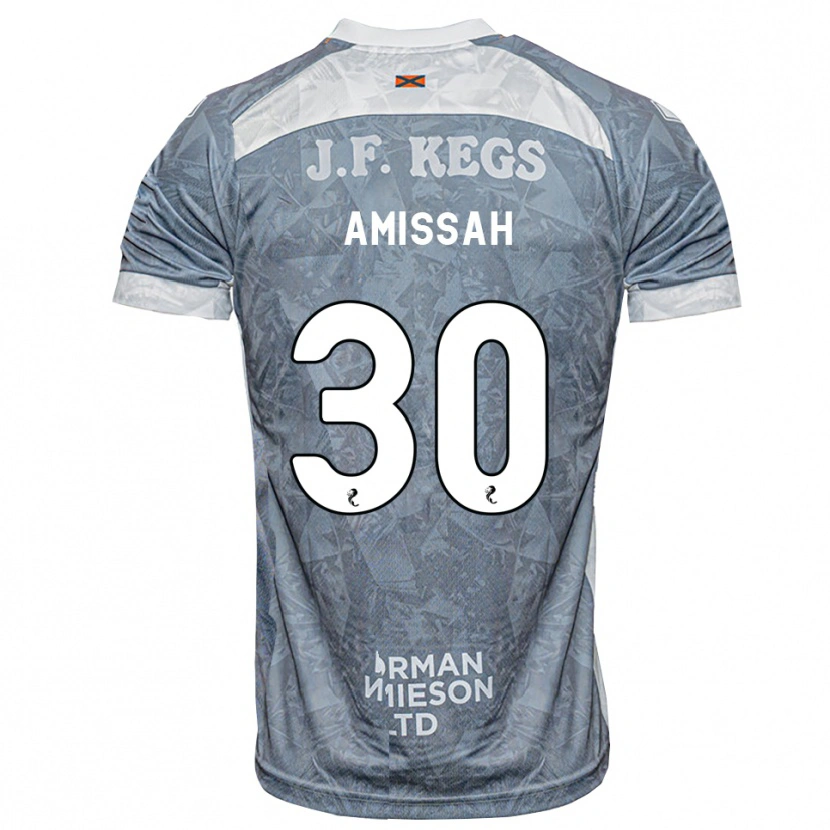 Danxen Kinder Jordan Amissah #30 Hellgrau Auswärtstrikot Trikot 2026/27 T-Shirt Schweiz