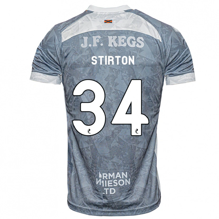 Danxen Kinder Owen Stirton #34 Hellgrau Auswärtstrikot Trikot 2026/27 T-Shirt Schweiz