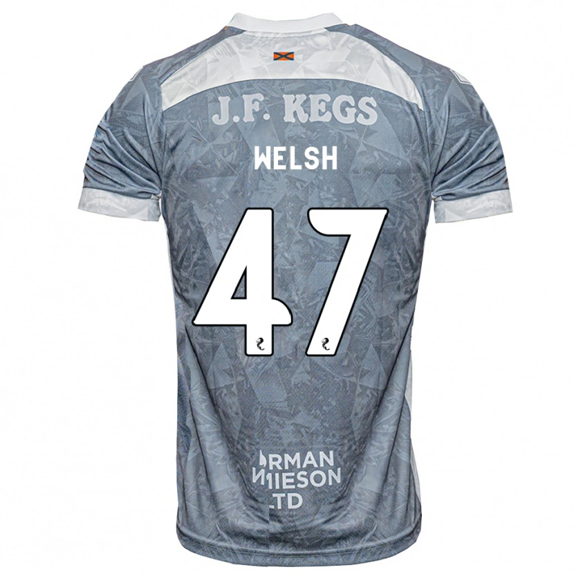 Danxen Kinder Harry Welsh #47 Hellgrau Auswärtstrikot Trikot 2026/27 T-Shirt Schweiz