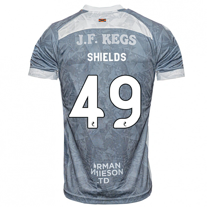 Danxen Kinder Conal Shields #49 Hellgrau Auswärtstrikot Trikot 2026/27 T-Shirt Schweiz