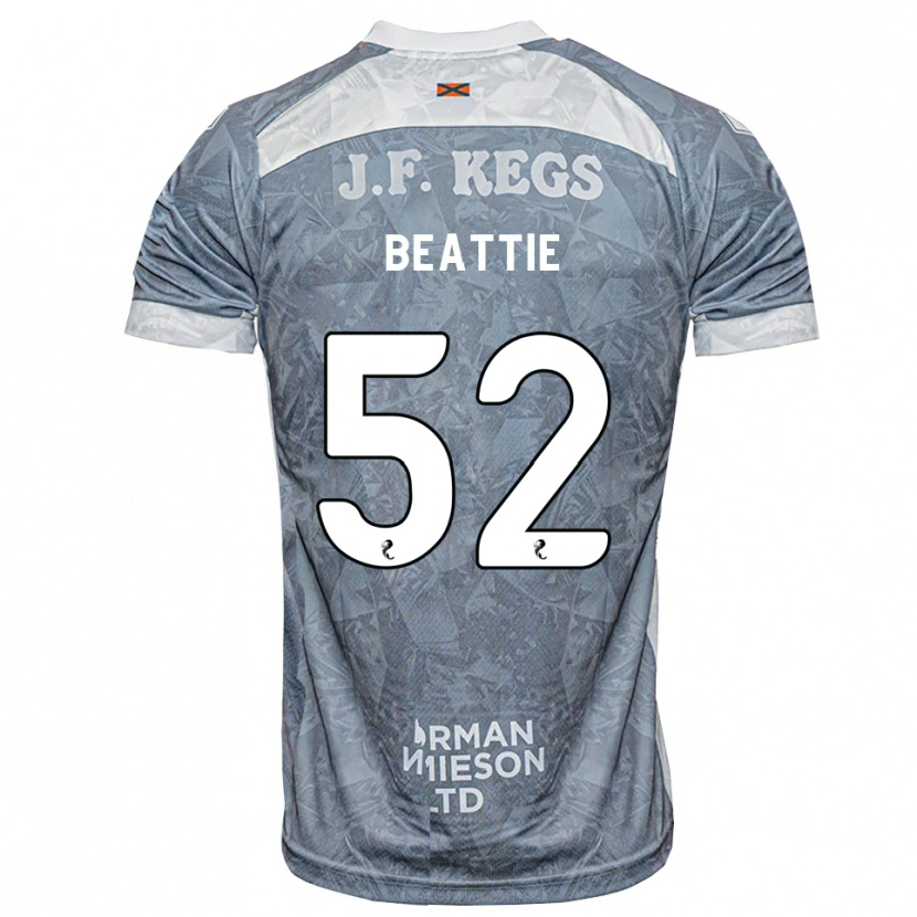 Danxen Kinder Calvin Beattie #52 Hellgrau Auswärtstrikot Trikot 2026/27 T-Shirt Schweiz