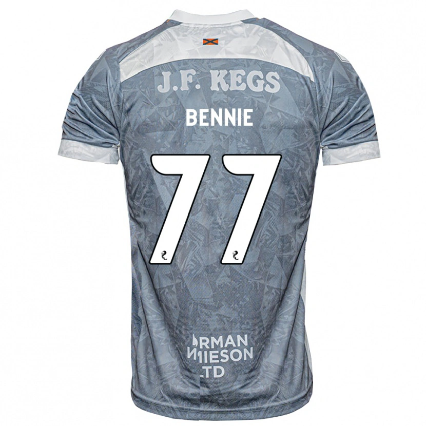 Danxen Kinder Daniel Bennie #77 Hellgrau Auswärtstrikot Trikot 2026/27 T-Shirt Schweiz