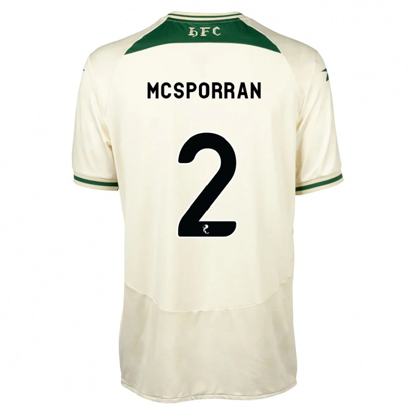 Danxen Kinder Arran Mcsporran #2 Weiß Waldgrün Auswärtstrikot Trikot 2026/27 T-Shirt Schweiz