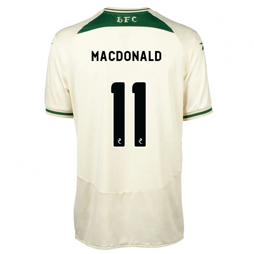 Danxen Kinder Callum Macdonald #11 Weiß Waldgrün Auswärtstrikot Trikot 2026/27 T-Shirt Schweiz