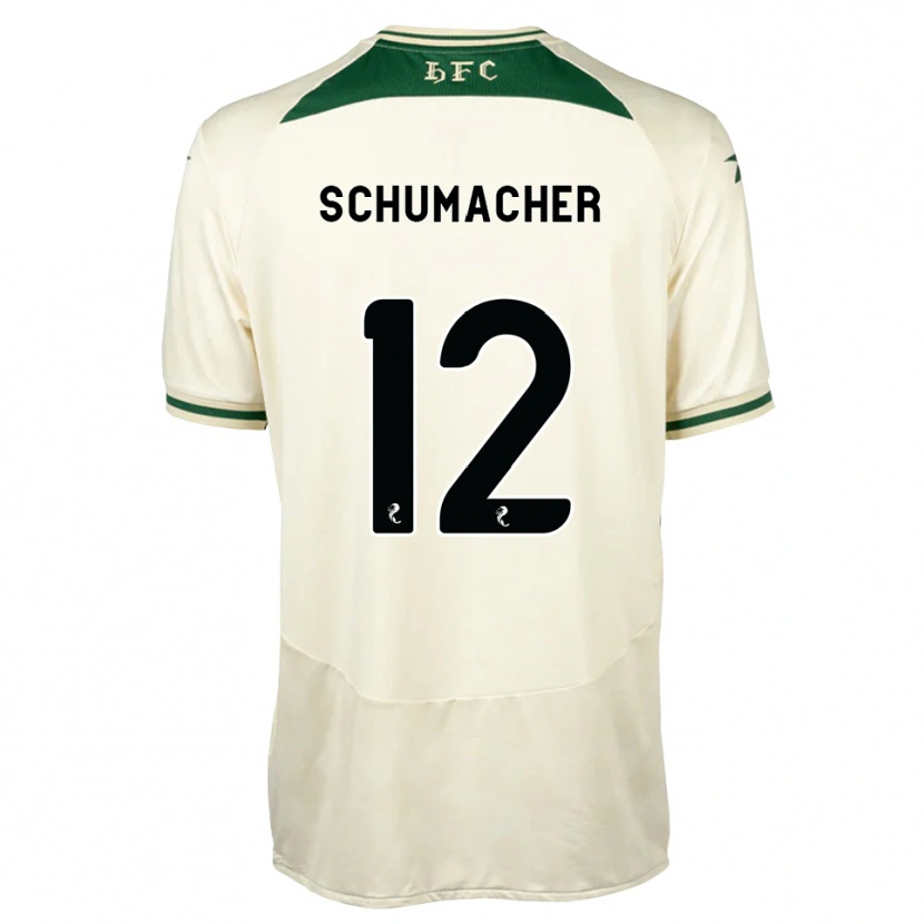 Danxen Kinder Noa Schumacher #12 Weiß Waldgrün Auswärtstrikot Trikot 2026/27 T-Shirt Schweiz