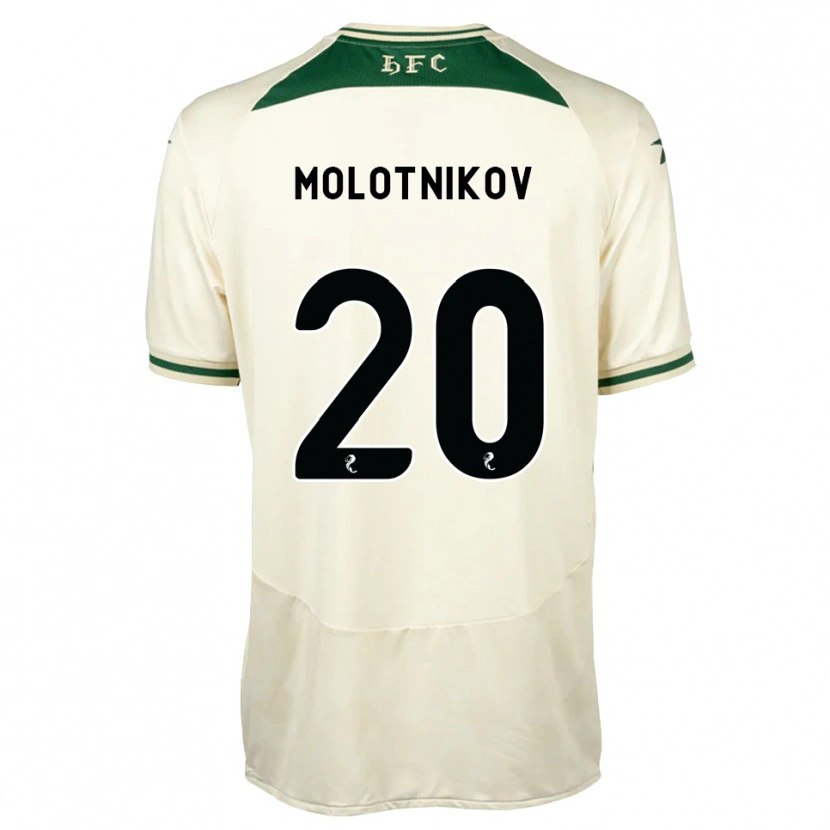 Danxen Kinder Rudi Molotnikov #20 Weiß Waldgrün Auswärtstrikot Trikot 2026/27 T-Shirt Schweiz