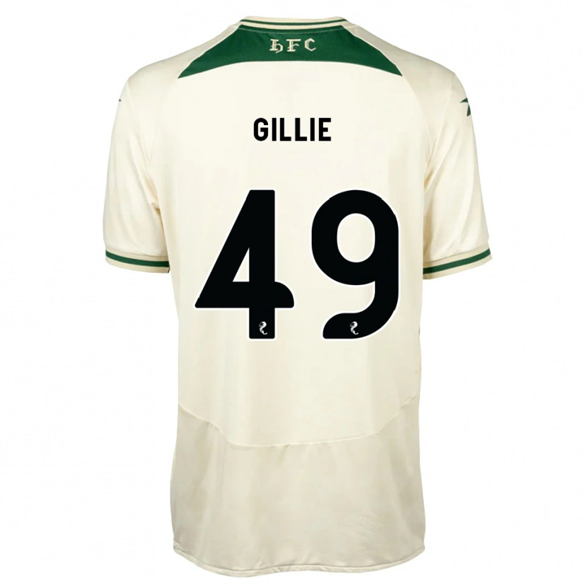 Danxen Kinder Lewis Gillie #49 Weiß Waldgrün Auswärtstrikot Trikot 2026/27 T-Shirt Schweiz