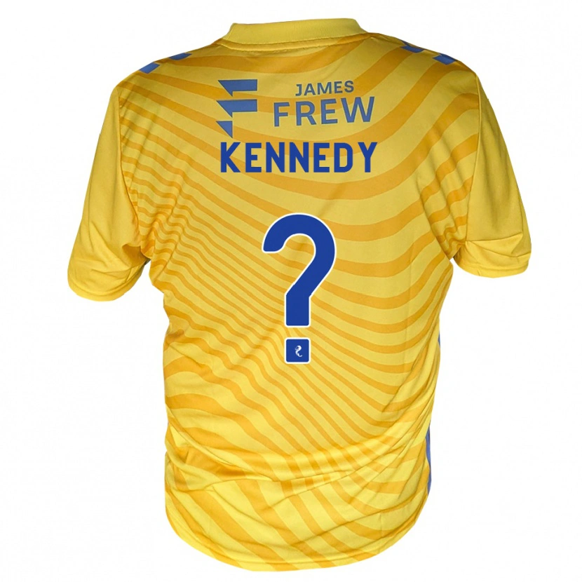 Danxen Kinder Shaun Kennedy #0 Königsblau Gelb Auswärtstrikot Trikot 2026/27 T-Shirt Schweiz