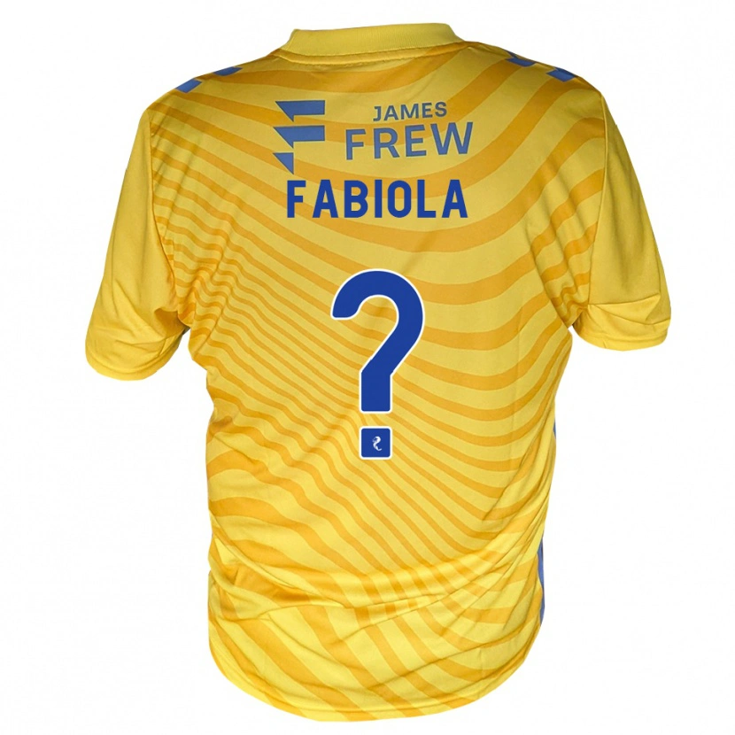 Danxen Kinder Fabiola Sanchez #0 Königsblau Gelb Auswärtstrikot Trikot 2026/27 T-Shirt Schweiz