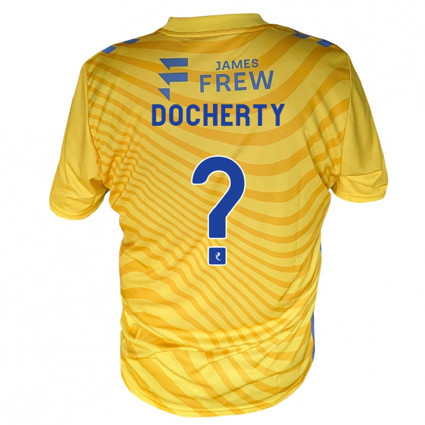 Danxen Kinder Clare Docherty #0 Königsblau Gelb Auswärtstrikot Trikot 2026/27 T-Shirt Schweiz