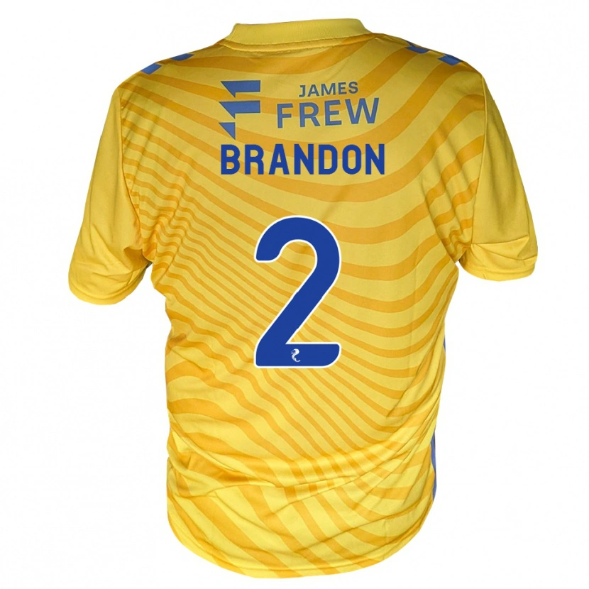 Danxen Kinder Jamie Brandon #2 Königsblau Gelb Auswärtstrikot Trikot 2026/27 T-Shirt Schweiz