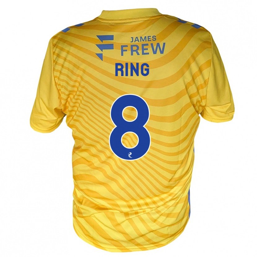 Danxen Kinder Erik Ring #8 Königsblau Gelb Auswärtstrikot Trikot 2026/27 T-Shirt Schweiz