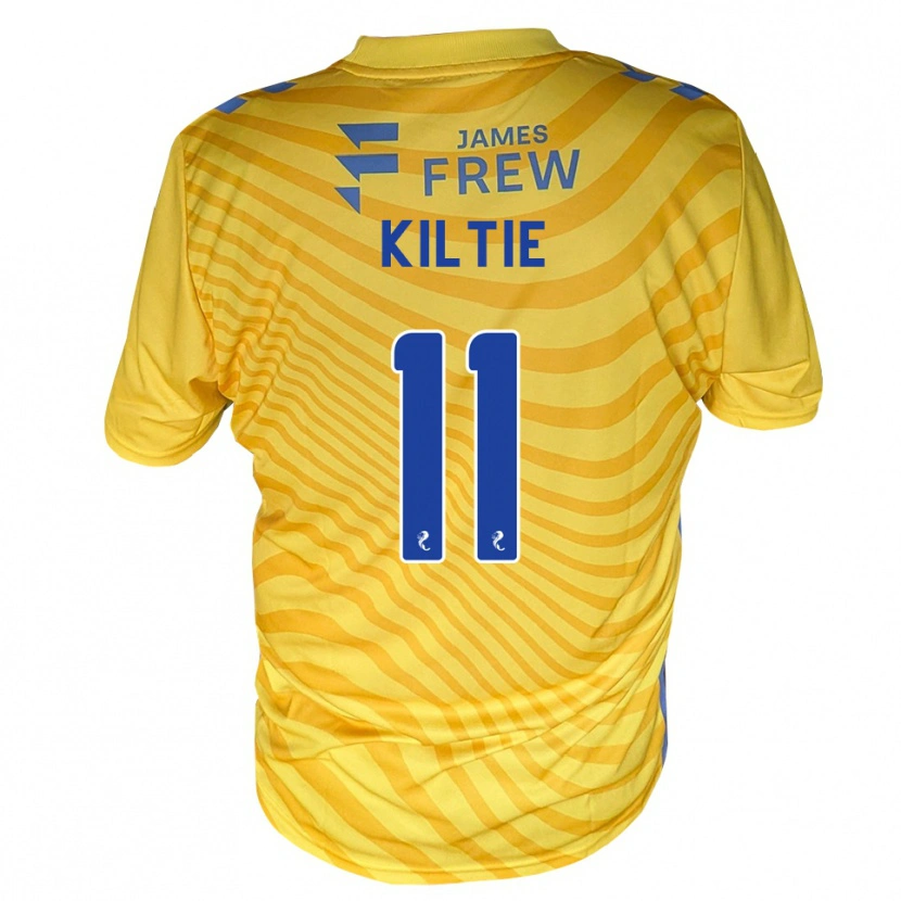 Danxen Kinder Greg Kiltie #11 Königsblau Gelb Auswärtstrikot Trikot 2026/27 T-Shirt Schweiz