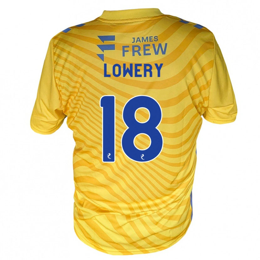 Danxen Kinder Tom Lowery #18 Königsblau Gelb Auswärtstrikot Trikot 2026/27 T-Shirt Schweiz