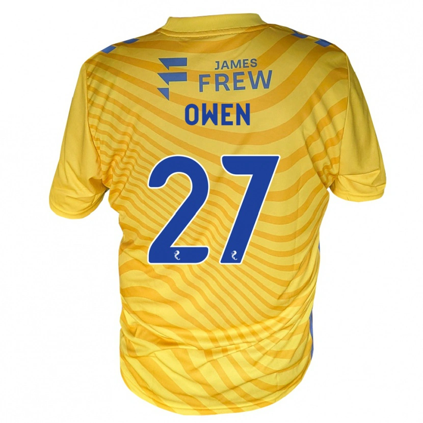 Danxen Kinder Ieuan Owen #27 Königsblau Gelb Auswärtstrikot Trikot 2026/27 T-Shirt Schweiz