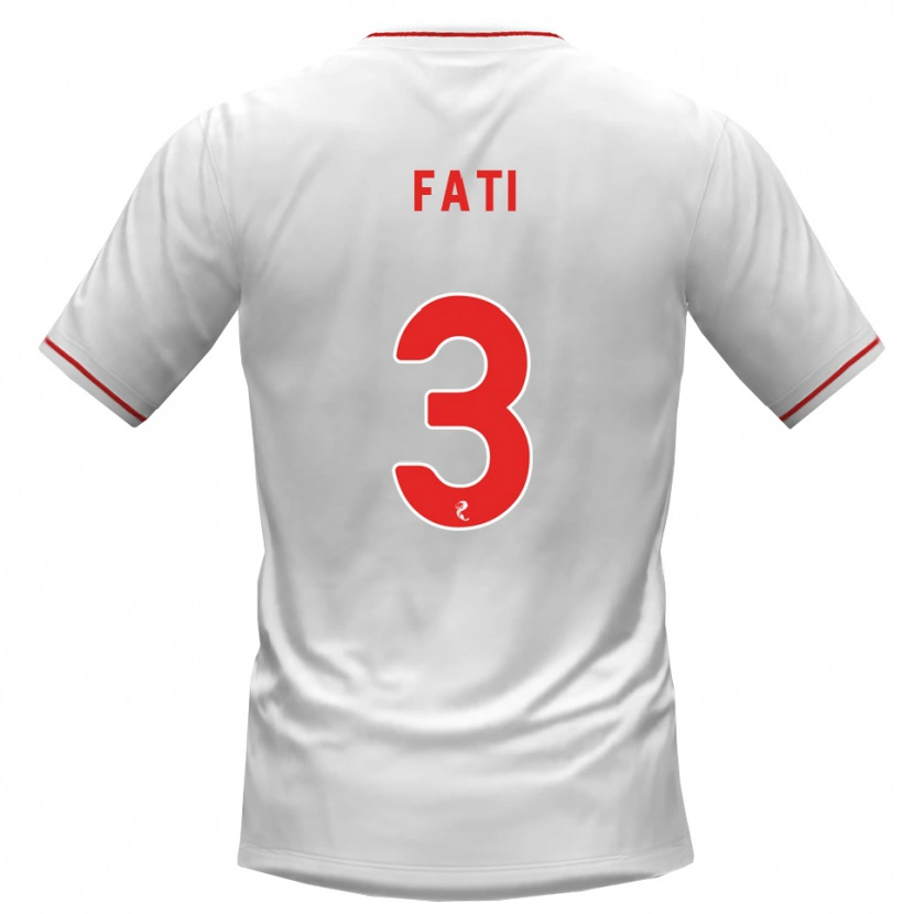 Danxen Kinder Babacar Fati #3 Weiß Rot Auswärtstrikot Trikot 2026/27 T-Shirt Schweiz