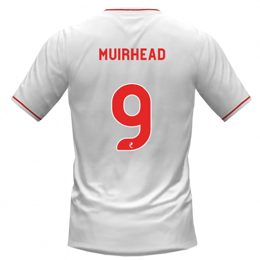 Danxen Kinder Robbie Muirhead #9 Weiß Rot Auswärtstrikot Trikot 2026/27 T-Shirt Schweiz