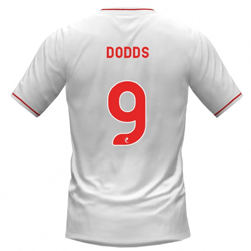 Danxen Kinder Jen Dodds #9 Weiß Rot Auswärtstrikot Trikot 2026/27 T-Shirt Schweiz