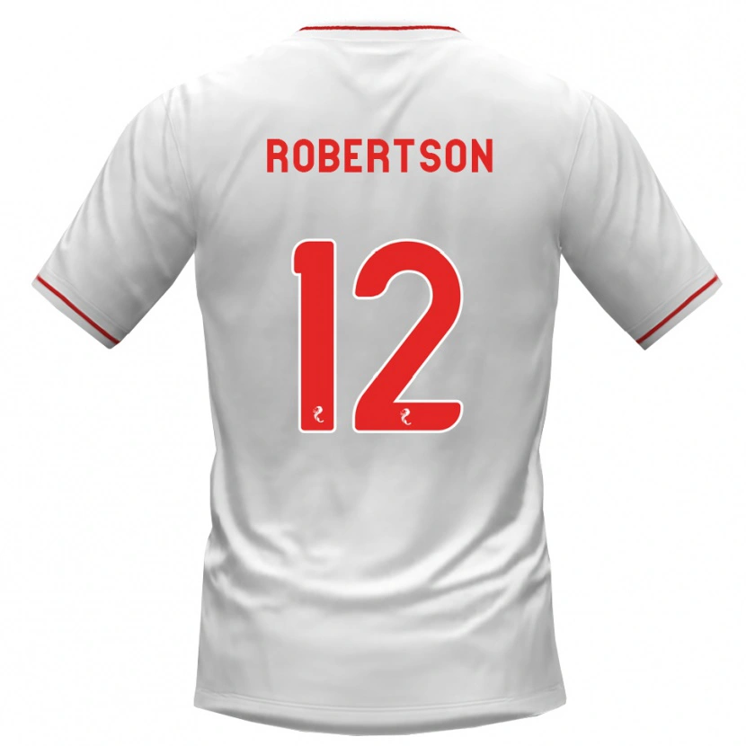 Danxen Kinder Mitchell Robertson #12 Weiß Rot Auswärtstrikot Trikot 2026/27 T-Shirt Schweiz