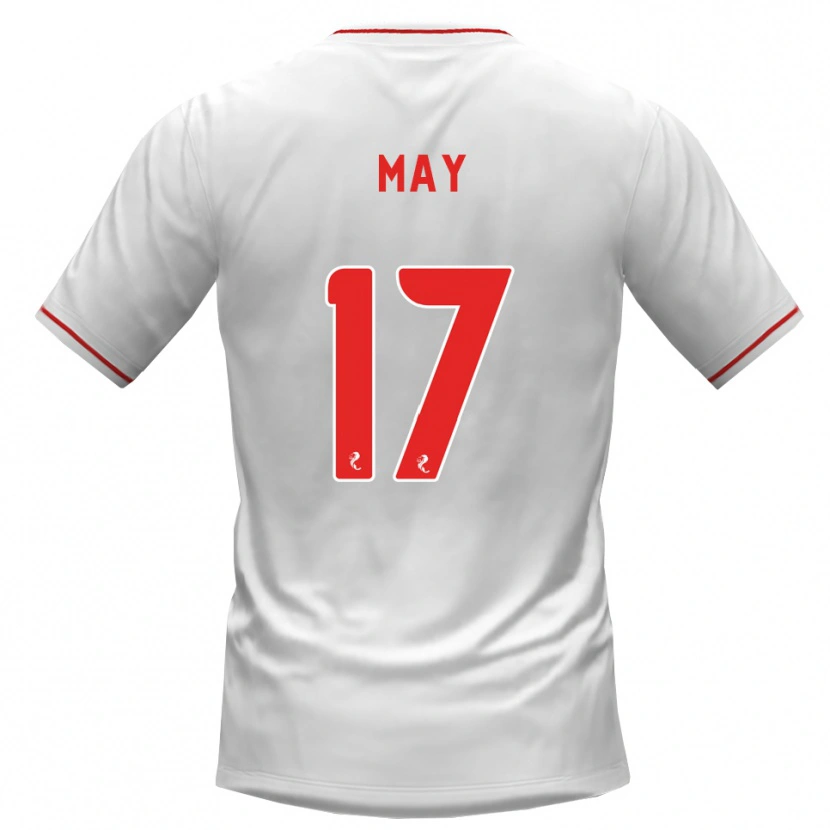 Danxen Kinder Stevie May #17 Weiß Rot Auswärtstrikot Trikot 2026/27 T-Shirt Schweiz
