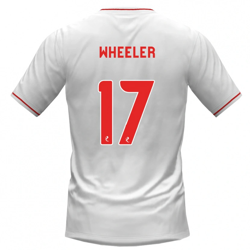 Danxen Kinder Jessica Wheeler #17 Weiß Rot Auswärtstrikot Trikot 2026/27 T-Shirt Schweiz