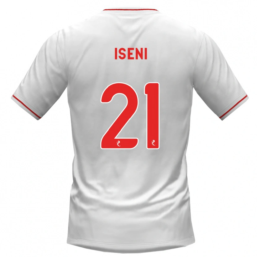 Danxen Kinder Besir Iseni #21 Weiß Rot Auswärtstrikot Trikot 2026/27 T-Shirt Schweiz