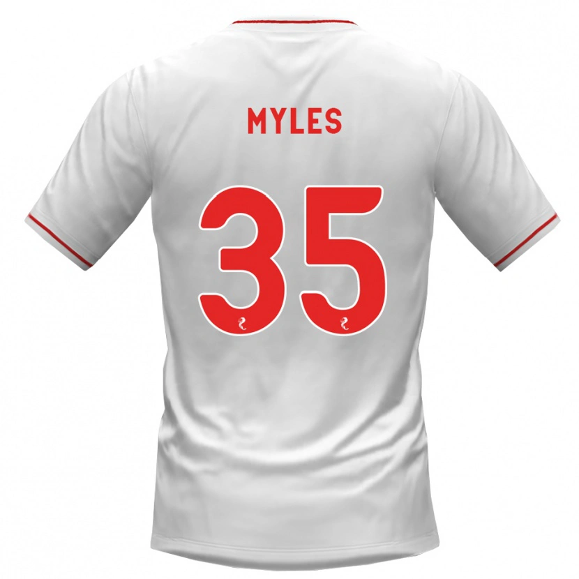 Danxen Kinder Evan Myles #35 Weiß Rot Auswärtstrikot Trikot 2026/27 T-Shirt Schweiz