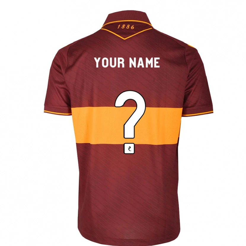 Danxen Kinder Ihren Namen #0 Orange Maroon Auswärtstrikot Trikot 2026/27 T-Shirt Schweiz