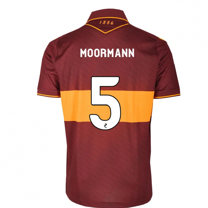 Danxen Kinder Martin Moormann #5 Orange Maroon Auswärtstrikot Trikot 2026/27 T-Shirt Schweiz