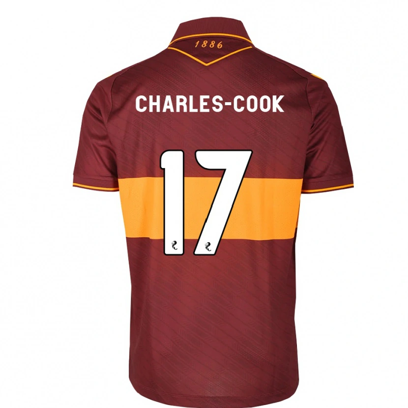 Danxen Kinder Regan Charles-Cook #17 Orange Maroon Auswärtstrikot Trikot 2026/27 T-Shirt Schweiz