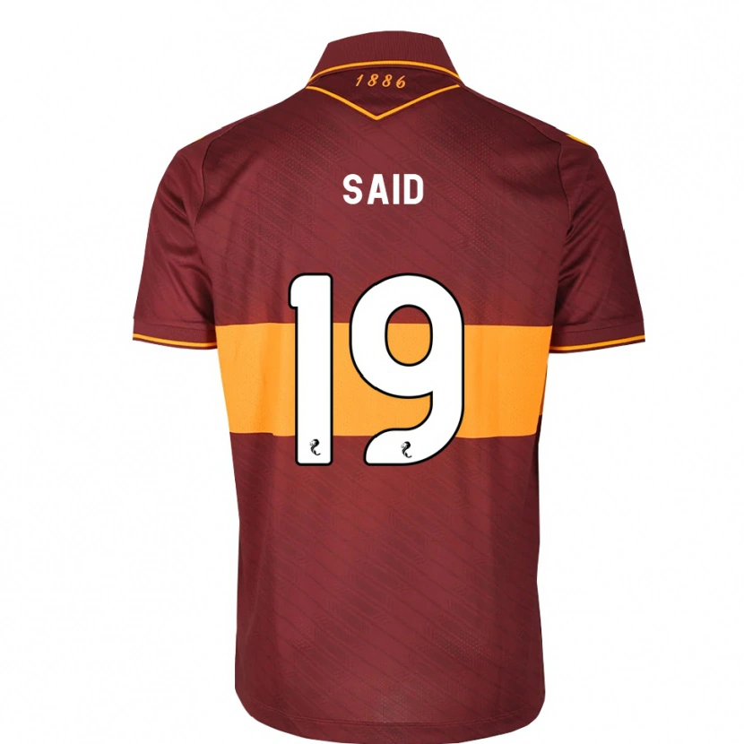 Danxen Kinder Ibrahim Said #19 Orange Maroon Auswärtstrikot Trikot 2026/27 T-Shirt Schweiz