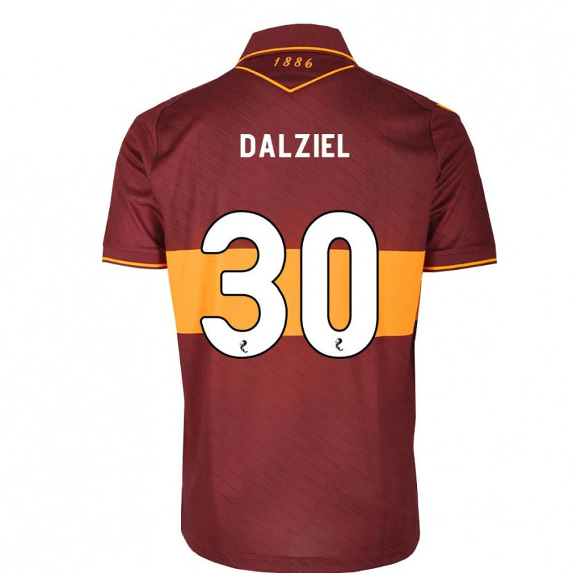 Danxen Kinder Jack Dalziel #30 Orange Maroon Auswärtstrikot Trikot 2026/27 T-Shirt Schweiz