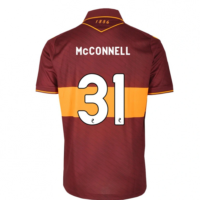 Danxen Kinder Jack Mcconnell #31 Orange Maroon Auswärtstrikot Trikot 2026/27 T-Shirt Schweiz