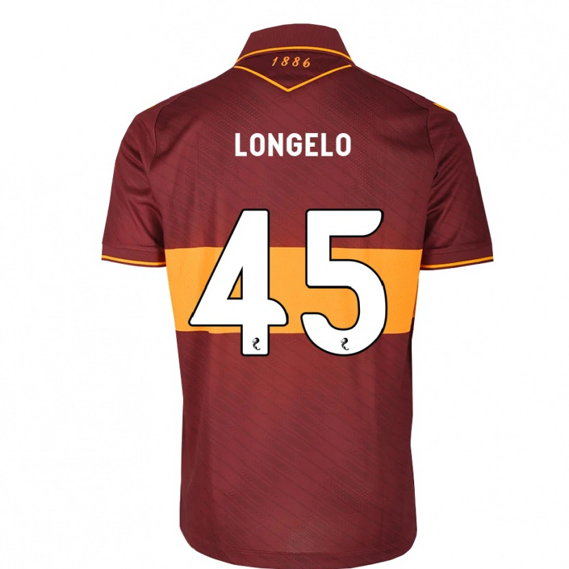 Danxen Kinder Emmanuel Longelo #45 Orange Maroon Auswärtstrikot Trikot 2026/27 T-Shirt Schweiz