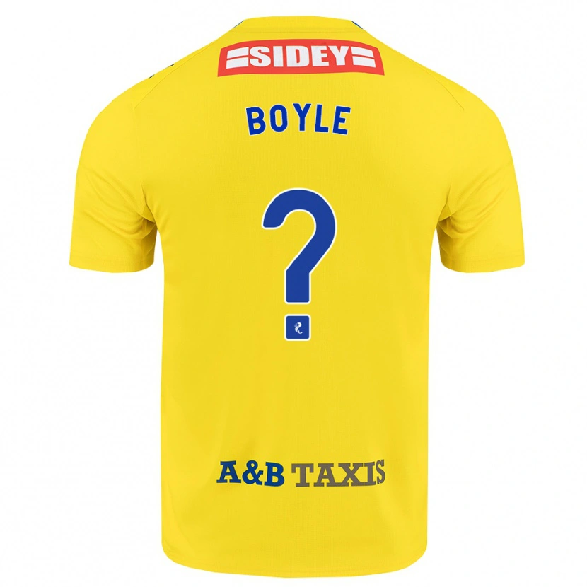 Danxen Kinder Callum Boyle #0 Gelb Blau Schwarz Auswärtstrikot Trikot 2026/27 T-Shirt Schweiz